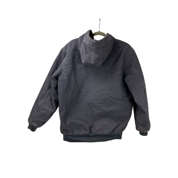 Carhartt WJ130 COA Womens XL Blue Washed Duck Quilted Lined Jacket Coat Hood - Picture 2 of 16